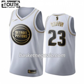 Canotte Bambino Detroit Pistons Blake Griffin 23 2019-20 Nike Bianco Golden Edition Swingman
